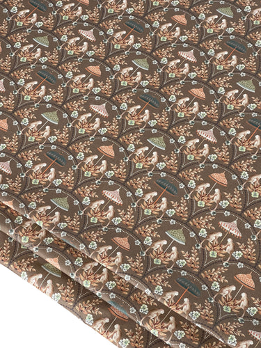 Monkey Pavilion Jungle Print Fabric in Earthy Tones – Ideal for Upholstery & Blinds